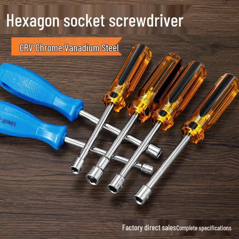 Hardened Hex Socket Screwdriver Wrench Set 4-14mm