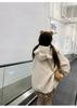 Women's Versatile Mid-Length Plush Jacket with Cute Bear Ears - 2025 Autumn/Winter Collection