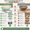 Silicone Sourdough Bread Baking Bowl Heat-Resistant Dough Fermentation Bowl  Home Baking