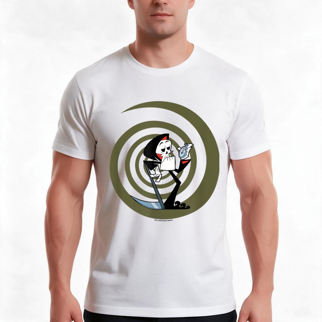 The Grim Adventures Of Billy Unisexdy Grim Tshirt Summer Casual Cotton Tee Oversized Streetwear Tops Vintage Graphic Print