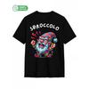 Funny Gnome T-Shirt With Italian "Sbroccolo" Text For Men And Women - Casual Round Neck Heavyweight Fabric Tee With Italian Text And Gnome Design,