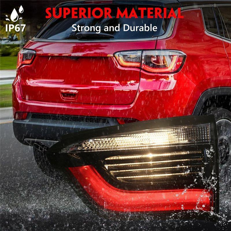 Powerful Inner Tail Light For Jeep Compass 2017- Taillight Tail Lamp Brake Lamp Assembly