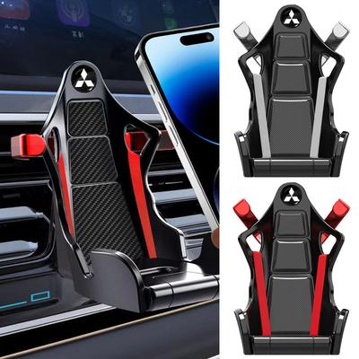 Gravity Car Phone Holder Air Vent Mount Cell Phone Holder In Car Mobile Support For Mitsubishi Lancer Ralliart 10 EX Outlander 3 ASX L200 Accessories