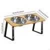 Raised Bowl Cat Feeding Bowls Pet Feeder Elevated for Small Medium Dogs