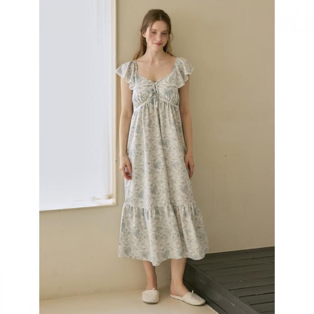 Lunaluz Women Washable Bra Cap Dress Nightwear