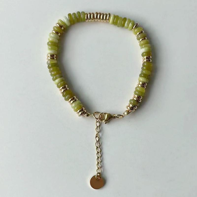 Colorful Semi-Precious Stone Beaded Necklace - Handmade Vintage Clavicle Chain with Optional Multi-Color Design