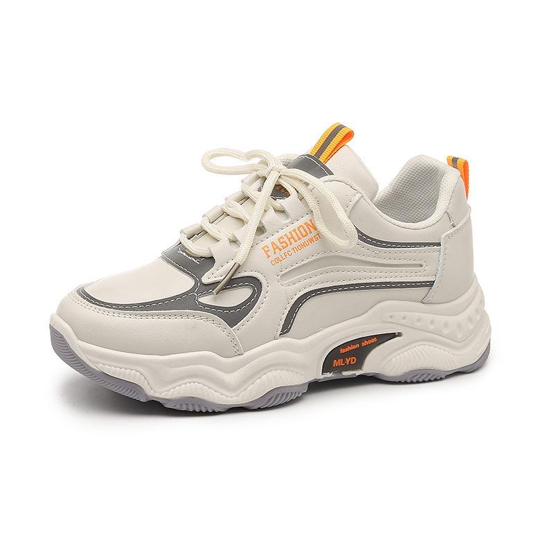 Платформа отцовские туфли женские новые студенческие спортивные туфли повседневные маленькие белые туфли женские 35