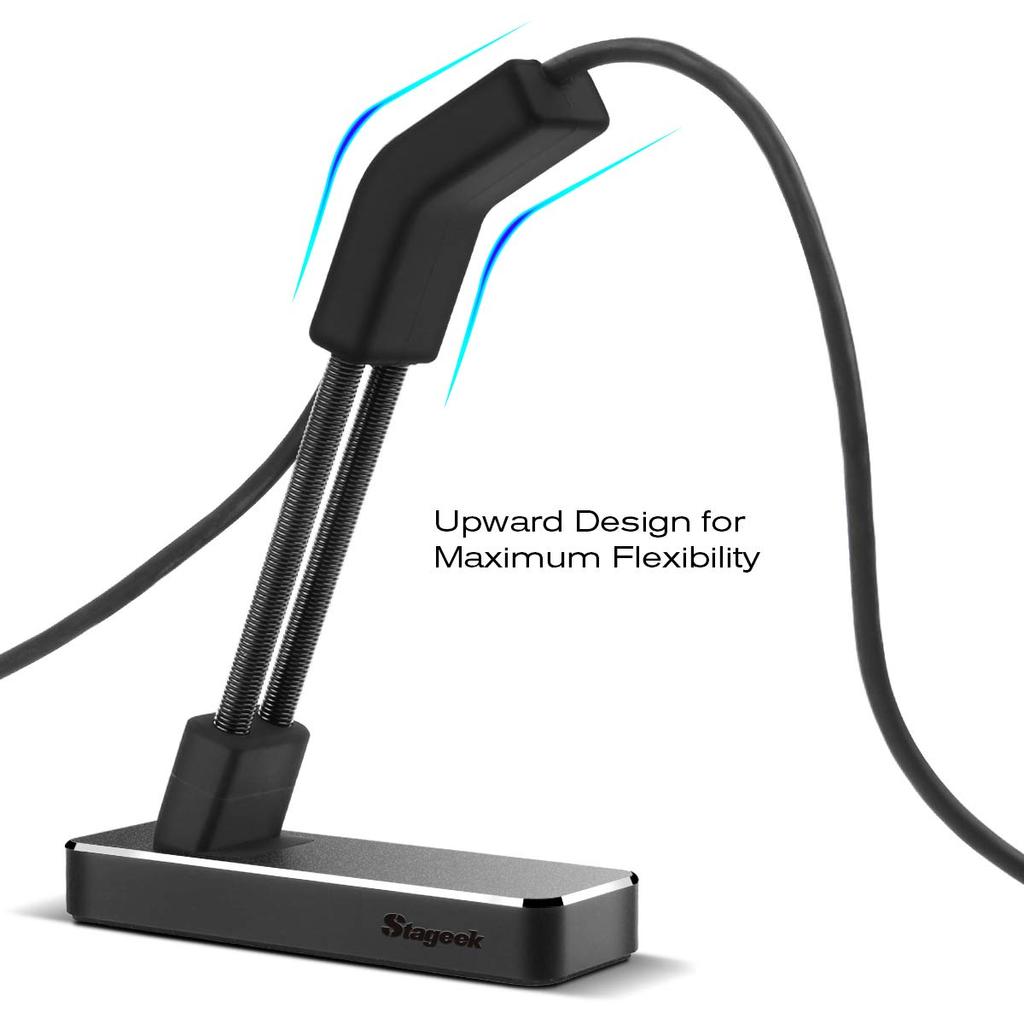 Mouse Stageek Aluminum Alloy Gaming Mouse Cable Management Flexible Mouse Cable Holder Fixer for Esports Gaming Black Bungee, System, -