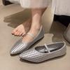 Fashion Fashion Buckle Strap Women Flats Mary Janes Shoes New 2025 Female  Shallow Footwear Mesh Breathable Ladies Flats Shoes