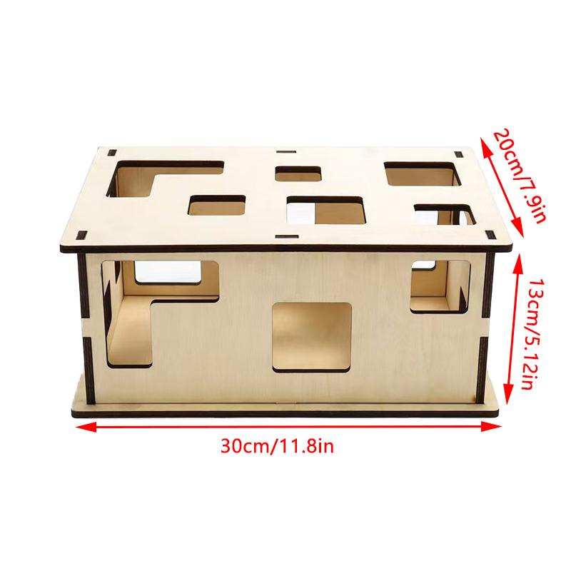 

Домик для кошки Деревянный домик с когтеточкой Картонная Прочная Когтеточка для кошки Когтеточка-лежанка для кошки Кровать для кошки