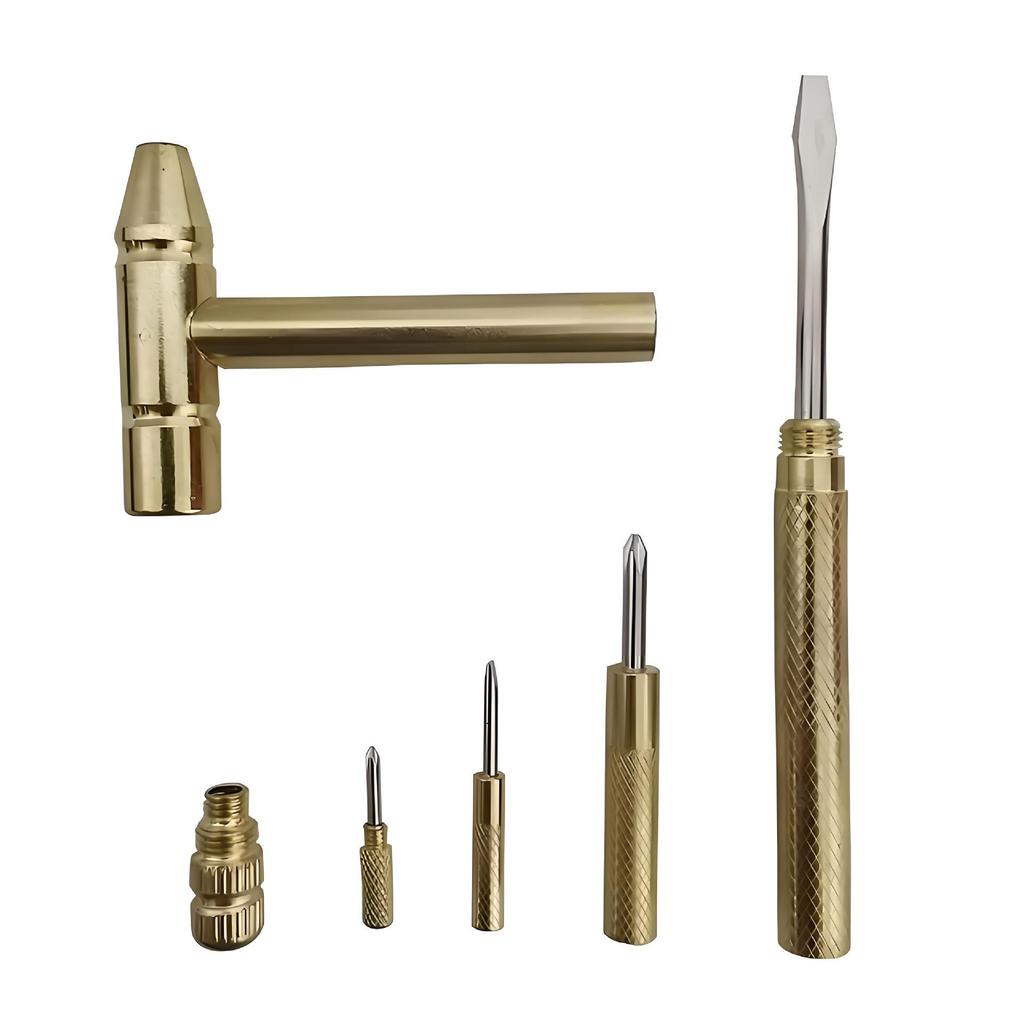 6-in-1 Multifunctional Mini Hammer: Hammer, Screwdriver, Walnut Cracker, Small Mallet.