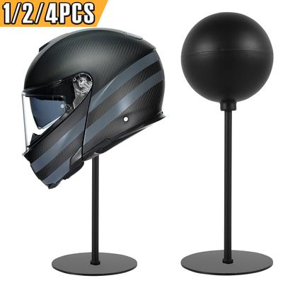 Helmet Stand Desktop Helmet Display Holder with Stable Base Metal Motorcycle Helmet Display Hanger Stand Versatile Helmet Rack