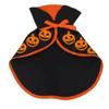 Pumpkin Pattern Halloween Cat Cloak Adjustable Bat Cat Halloween Costume Creative Breathable Pet Cosplay Costume Set Home Decor