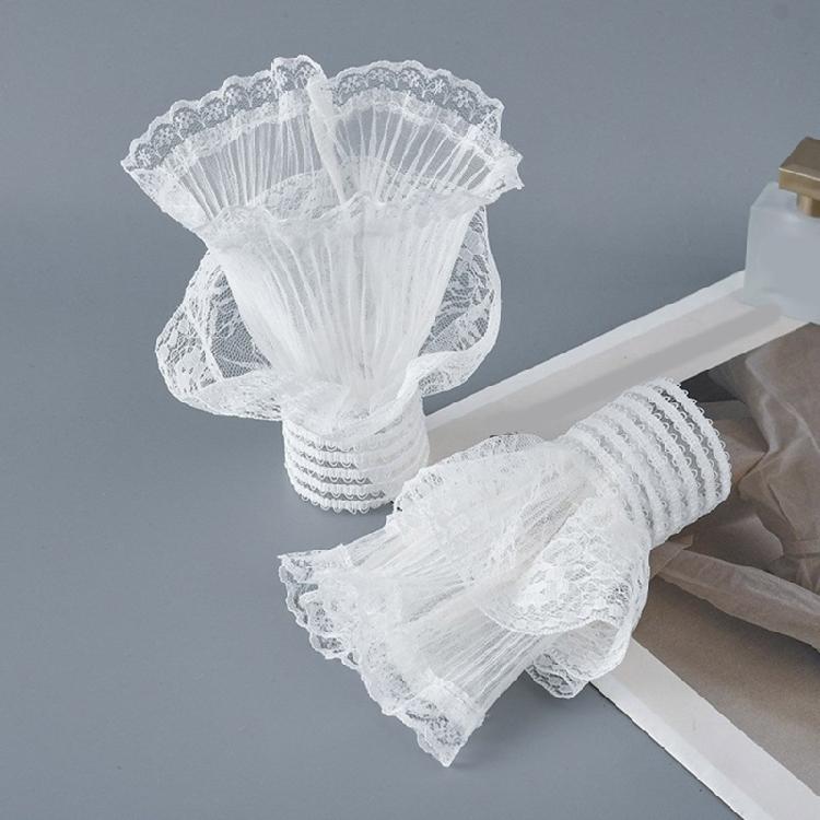 Fairy Wrist Cuffs Detachable Elegant Wristband Flared Organ Ruffled Wristband