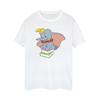 Disney Womens/Ladies Dumbo Sitting On Books Cotton Boyfriend T-Shirt