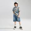 ASK JUNIOR Kids' Cartoon Print Short Sleeve T-Shirt