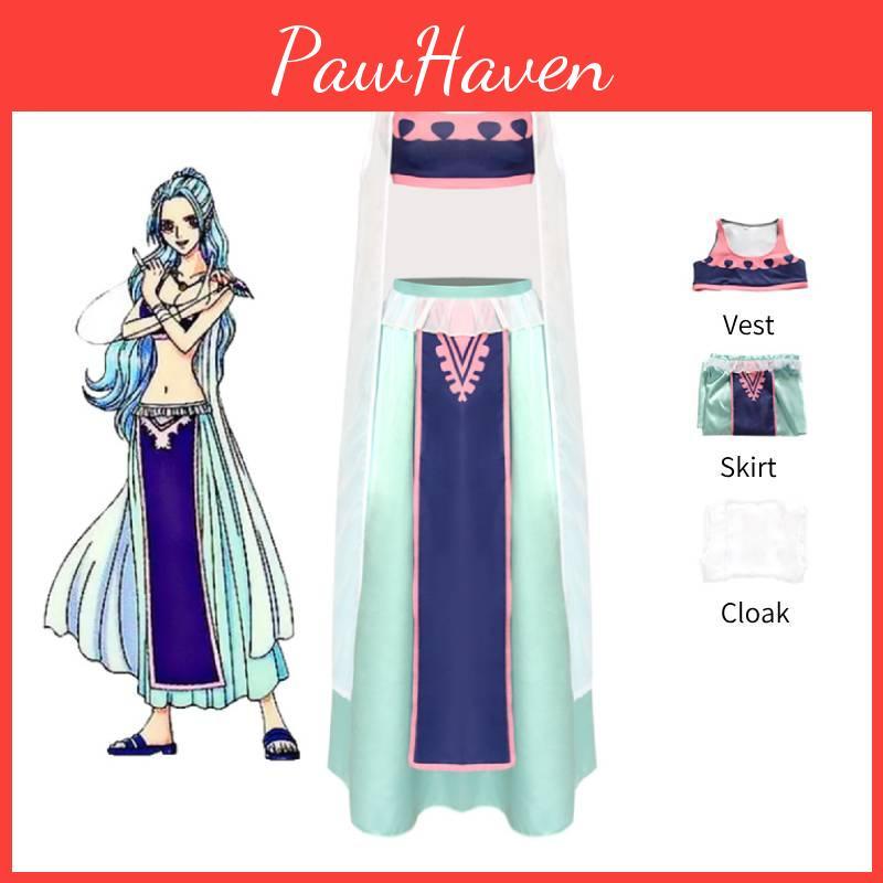 Frontier Anime Brand Vivi Cosplay Long Dress, Street Fashion, Summer 2023