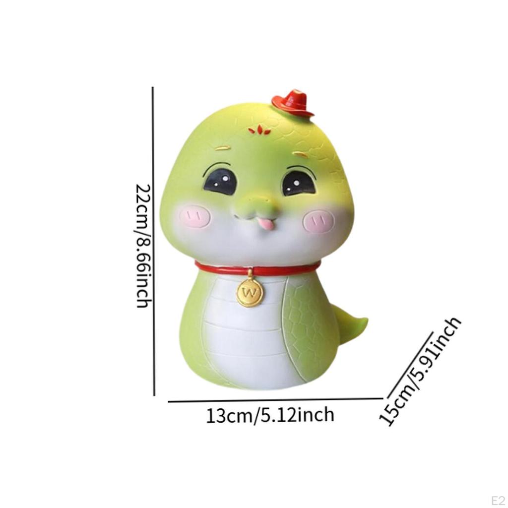Snake Bank, Animal Figure for Desk Decor, Savings Container Adult Gifts