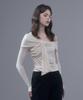 Mausolleum Ella Sheer Shoulder Top - Beige