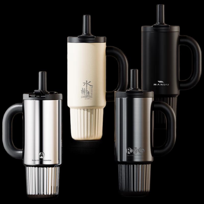 Vanow 1000ml Ceramic Lined Insulated Car Mug