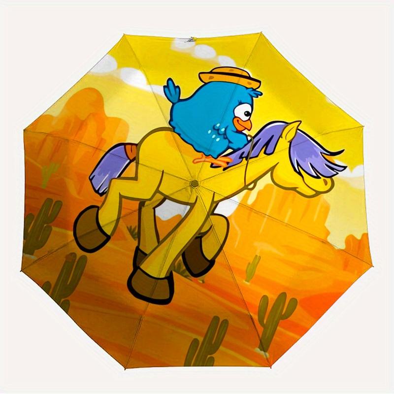 

1pc Bird and Horse Themed High-quality Umbrella,Automatic Opening and Closing Umbrella,Multi-functional Umbrella G0811069