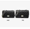 2023 Summer Women's Diamond Pattern Chain Shoulder Bag - Small, Chic, Solid Color
