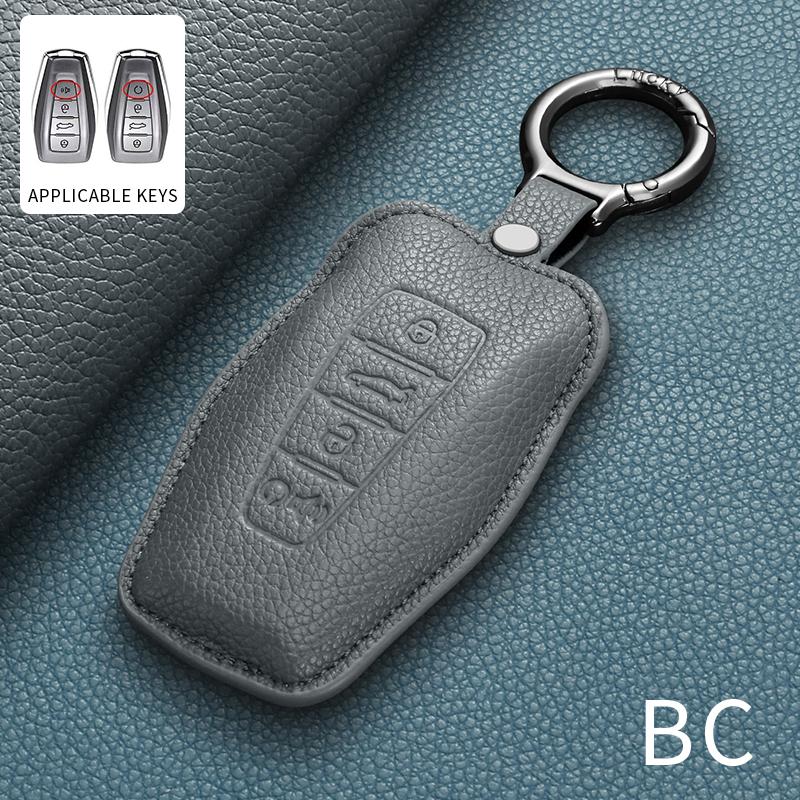 

Leather Car Smart Remote Key Case Shell For Geely Emgrand 7 Gx3 Atlas Gs Nl3 Gili Ex7 Gt Monjaro Boyue L Preface Haoyue L Icon