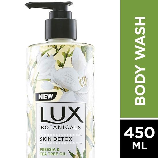 Lux Botanicals Skin Detox Duschgel Mit Freesien-&Teebaumöl-Extrakten Für Frauen,100% Natürliche Extrakte,Reinigend&450 Ml