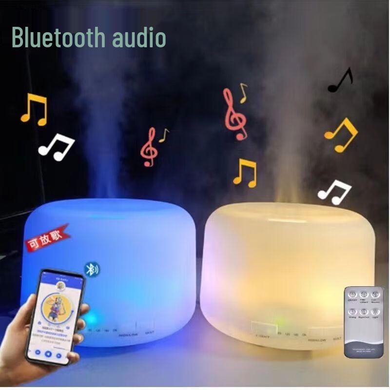 Bluetooth Speaker Humidifier with Ambient Light for Bedroom and Living Room