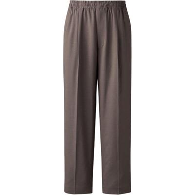 UNIQLO Clare Waight Keller Collaboration C Series SS25 Elastic Waist Pleated Solid Color Casual Pants Unisex Pants Dark-Brown 475602-38