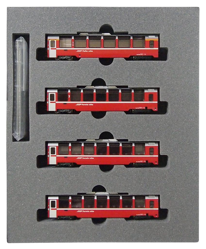 KATO N Gauge Rhaetian Railway Bernina Express Additional Set Railway Model Passenger Car 4-Car 10-1319