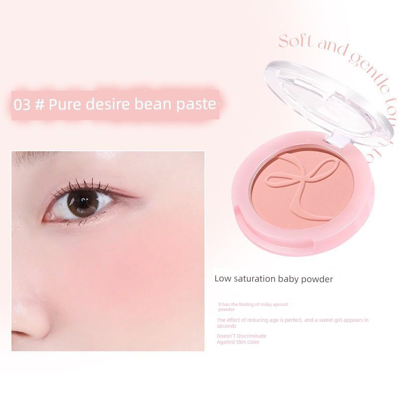 Novo Monochrome Blush Women's Low Saturation Milk Tea Nude Pink Shrink Expansion Color Facial Brightening Highlight Repair Red