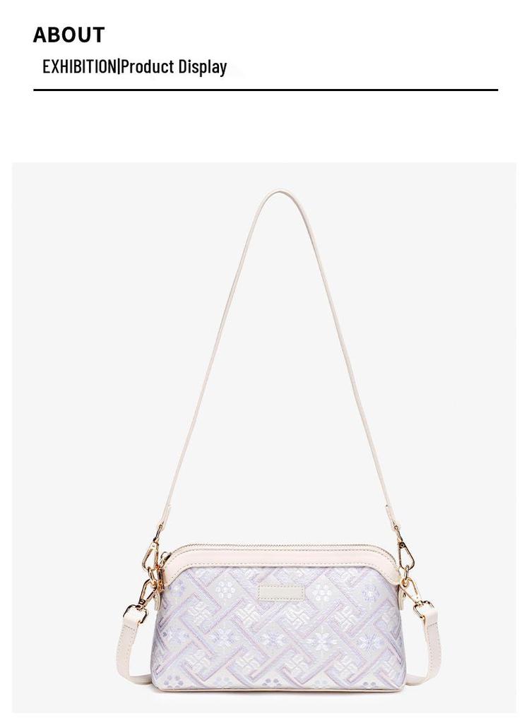 Guangxi Zhuang Brocade 2026 Women's Crossbody Bag: Fashionable, Versatile, Chinese-Style Shoulder Bag for Ladies