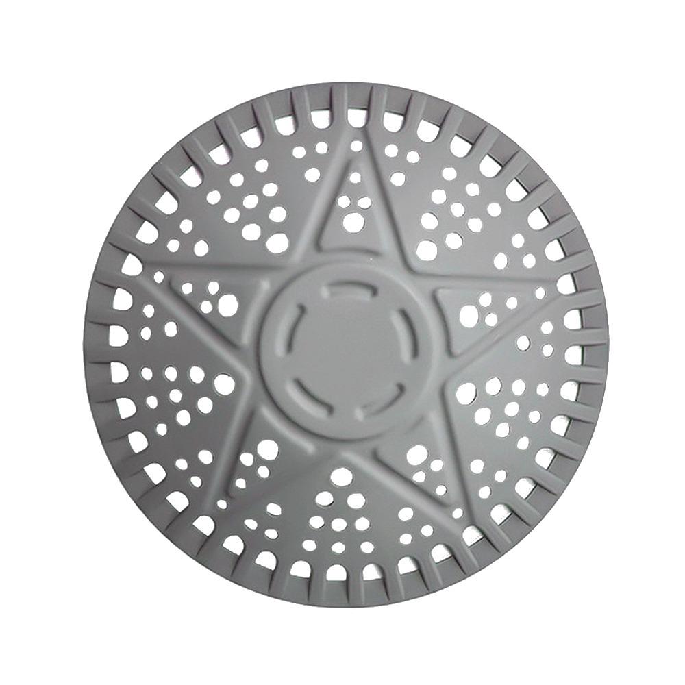 

Силиконовый канализационный выпускной фильтр круглой формы для очистки волос, сетчатый фильтр для раковины, крышка для сливного отверстия пола против засорения серый