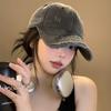 Denim Baseball Cap Men Women Vintage Distressed Wide Brim Sun Hat Casual Summer Accessory