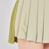 J Jane Asymmetrical Color Block Pleated Skirt (Olive Green)