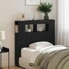 LED Headboard in Black Oak Look 100 x 18.5 x 103.5 cm