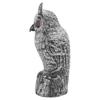 Touch Animal Repeller Solar Powered Owl Glowing Eyes Lifelike Appearance Waterproof Sun Resistant Bird Repeller for Home Garden Patio Fence