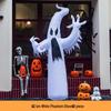 Large Halloween Pumpkin Lantern with Ghost and Spider Décor