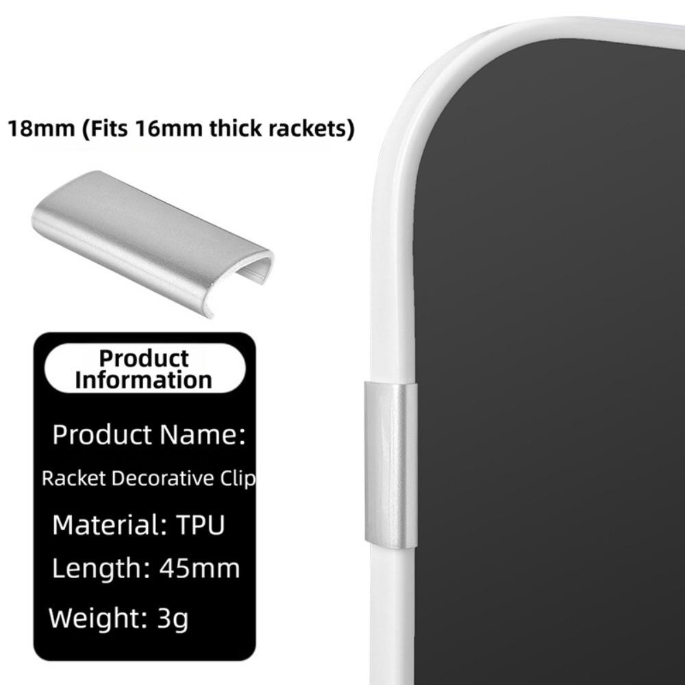 Fit for 16mm Pickleball Paddle Edge Protector Weighted Blocks Shock Absorption Edge Protector Clips Decorative Colorful