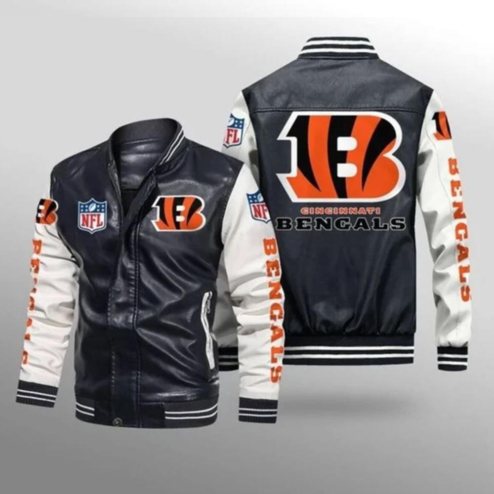 Mens pu leather jacket printed jacket tigers rugby fans gift loose personality jacket leather jacket