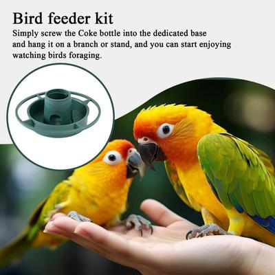 Mangeoire à oiseaux d'extérieur Contenant pour nourriture pour oiseaux Suspendu Bol d'alimentation pour inséparables Contenant d'arrosage de jardin Bol d'alimentation