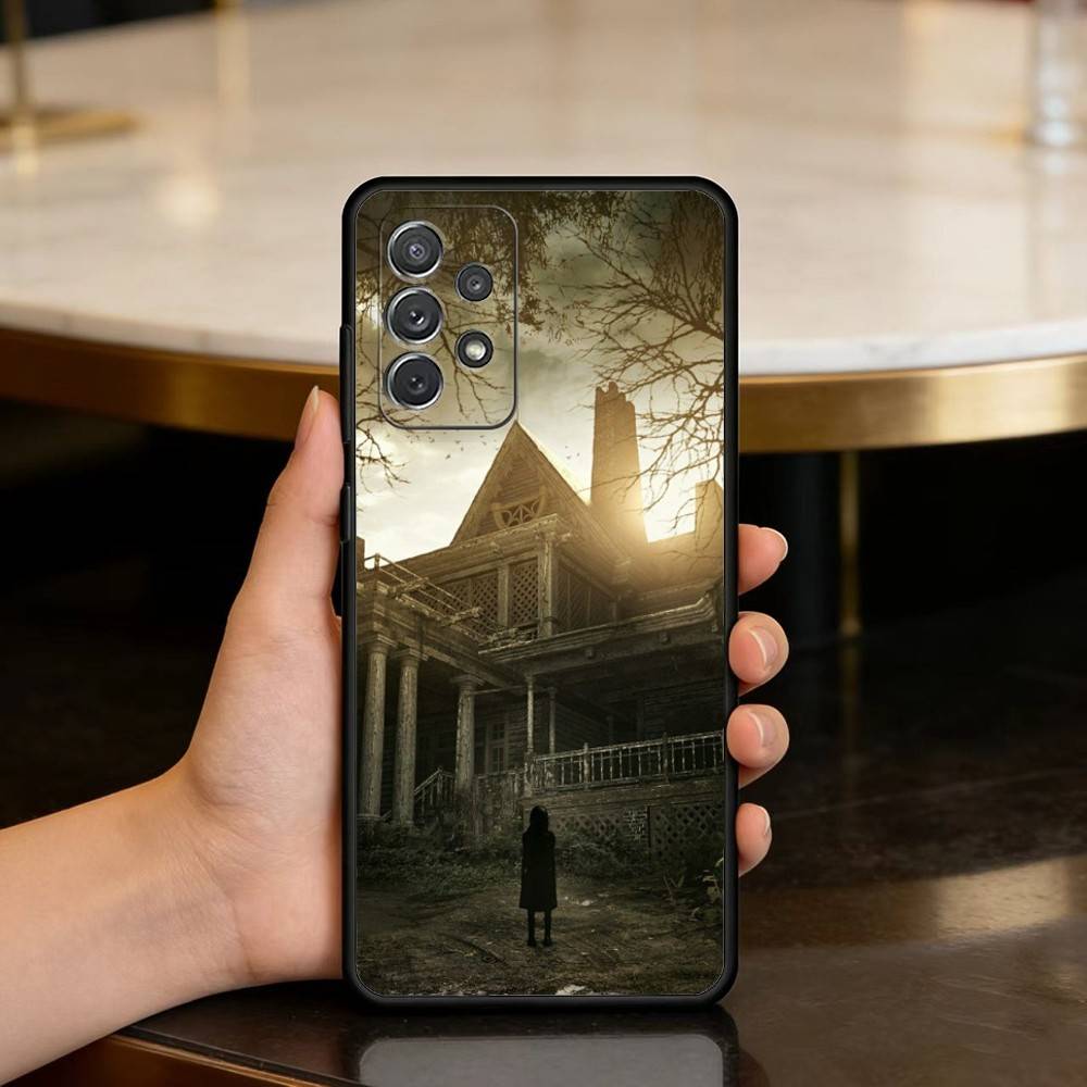

R-Resident E-Evil Game Soft Silicone Black Cover Phone Case For Samsung Galaxy A73,A72,A71,A70,A53,A52,A51 Samsung a40