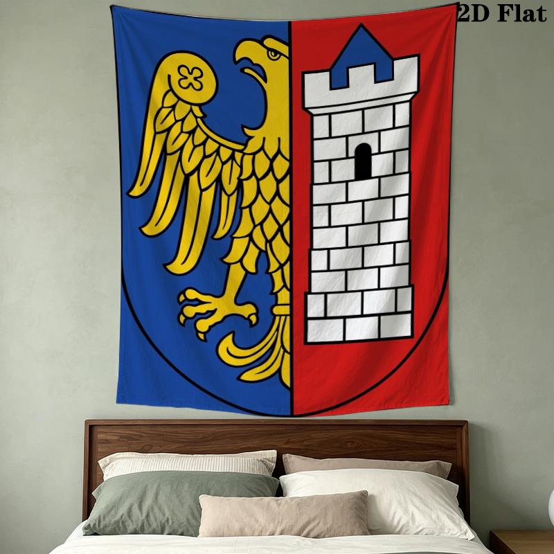 Piast Gliwice Wall Tapestry Aesthetic Wall Hanging Printed Fabric Blanket Decorative Tapestries For Bedroom Living Room Home Decor