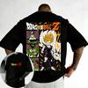Dragon Ball Anime Tshirt 2026 Summer New Gohan Color Printed Mens and Womens Street Hip Hop Loose Casual Parent Child Top