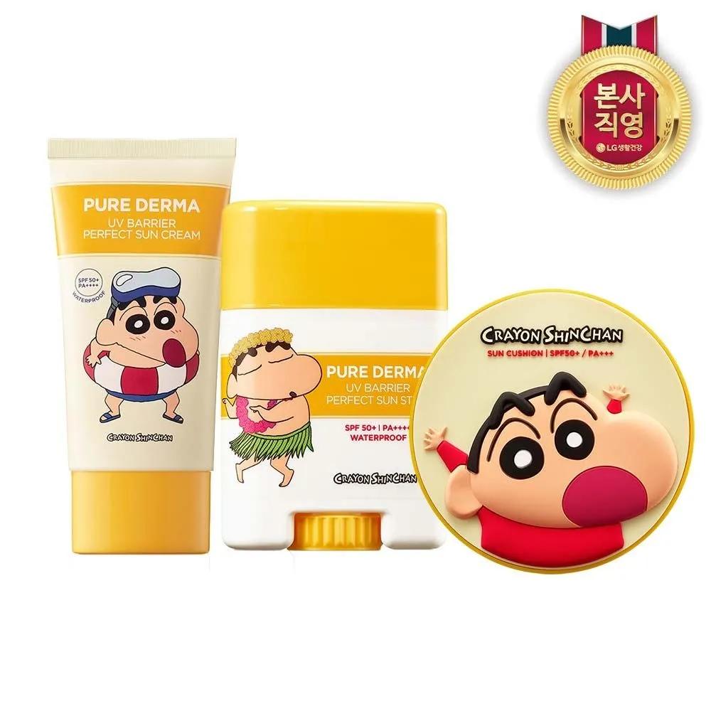 ON THE BODY Pure Derma UV Barrier Perfect Sun Cushion 15g (Choose 1: Crayon Shin-chan or Shiro) Crayon Shin-chan