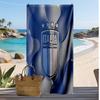 Italy Football Print Beach Towel Quick Dry Super Absorbent Soft Bath Towel for Swimming Beach Travel Fan Souvenir Gift