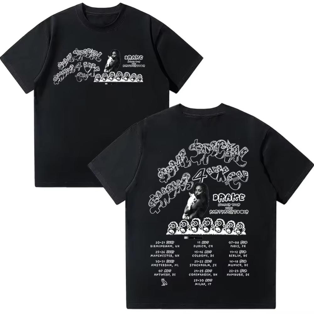 Drake & PARTYNEXTDOOR $ome $pecial $hows 4 Tour 2025 T-Shirt Hip Hop Fashion Summer Cotton Loose Top Fans Gifts High Quality Tee