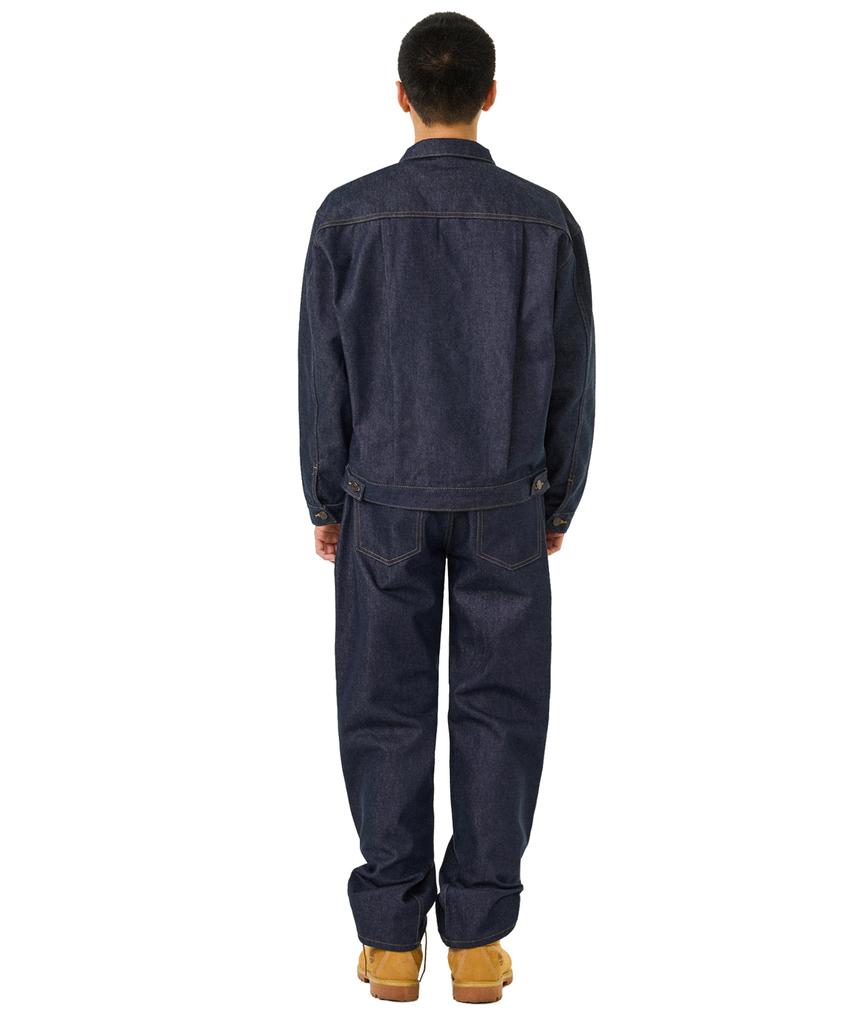 Laugher [Nicht verblassend] Cowboy-Denimjacke - Tiefblau