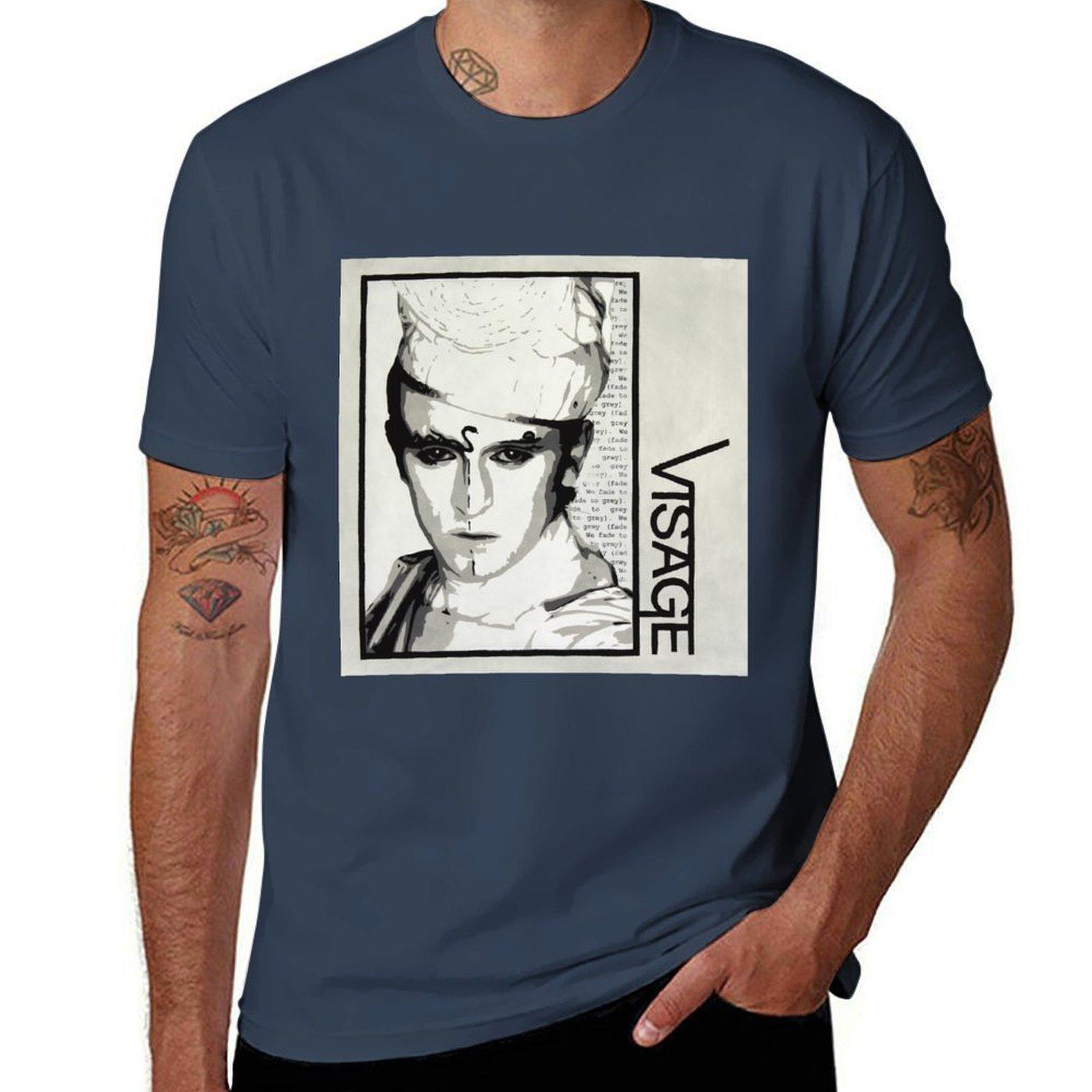 

Visage (Steve Strange) - Fade to Grey T-Shirt man t shirts for men printed t shirts for man T-Shirt XL